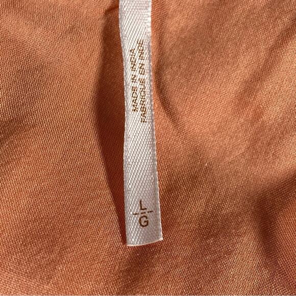 Free People Heart Shaped Face Mini Dress In Orange Combo Women’s Size Large - Picture 9 of 11